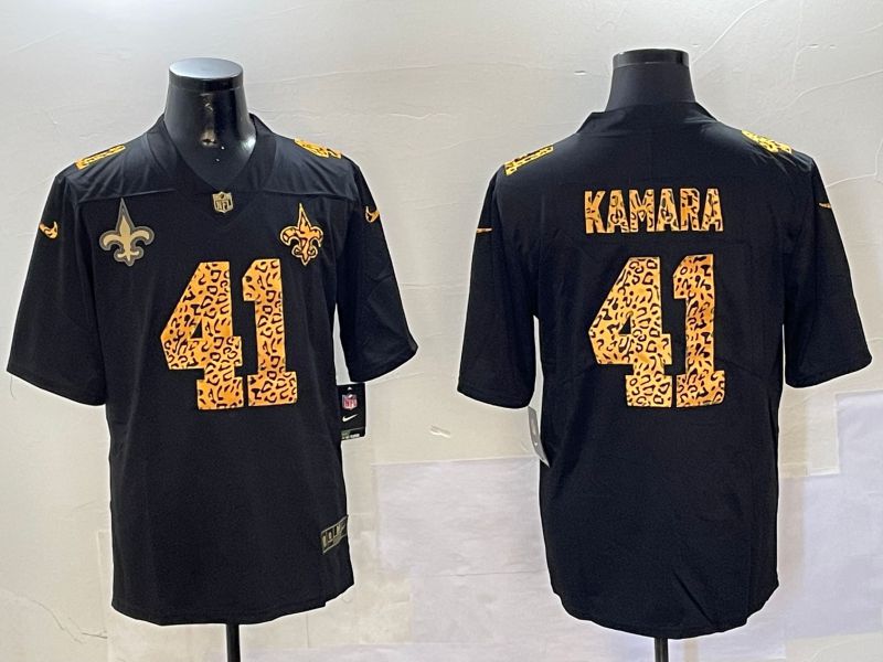 Men New Orleans Saints #41 Kamara Black 2024 Nike Limited NFL Jersey style 01083